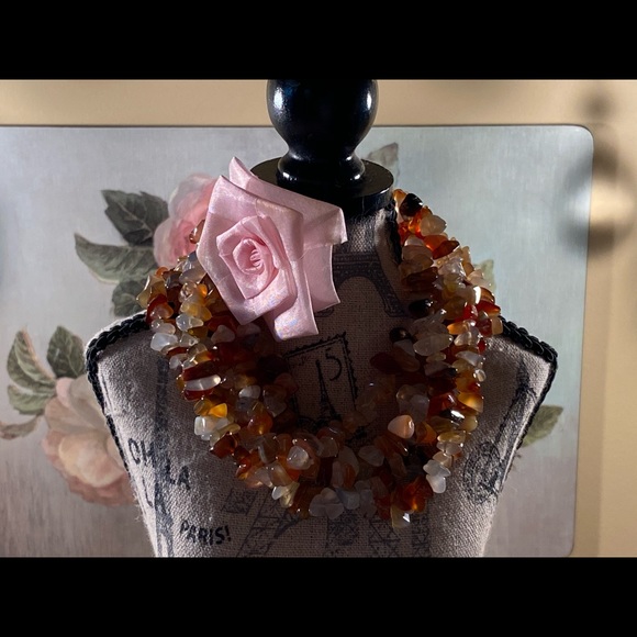 Multi Stone Choker with extender - Picture 2 of 6